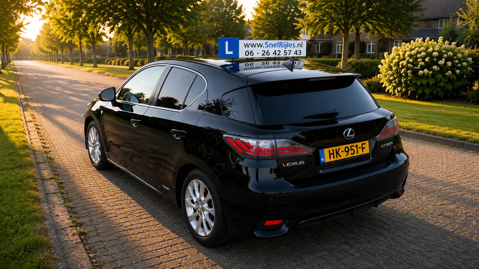 Lexus automaat lesauto zijkant